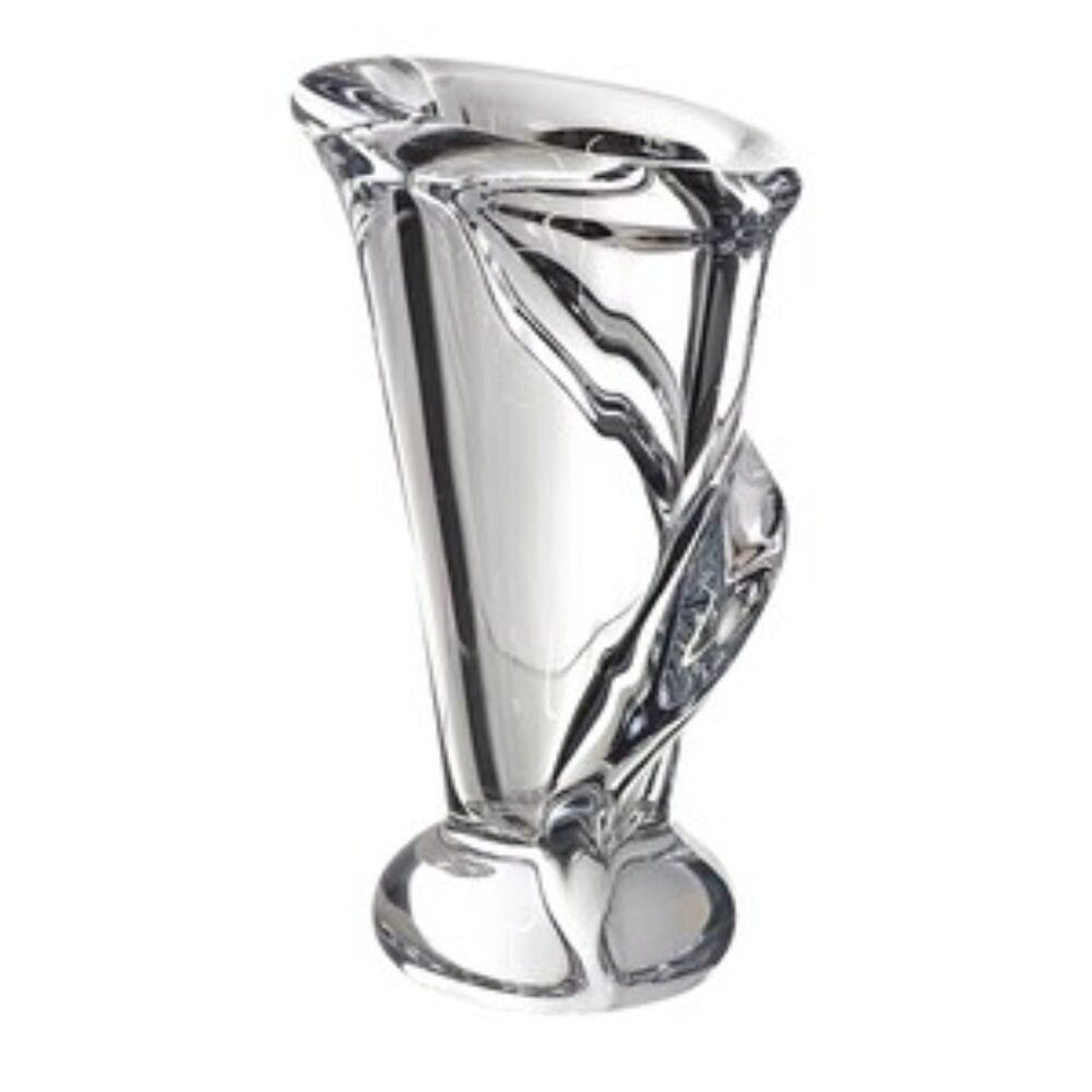 7" Vannes-le-Châtel Crystal Flower Vase Jack-in-the-Pulpit